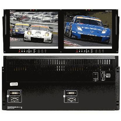 Obrázek V-R842DP-DVI Dual 8.4' XGA/DVI LCD rack mounted monitor